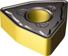 Sandvik Coromant - WNMG333 KR Grade 3210 Carbide Turning Insert - 80° Trigon, 3/8" Inscr Circle, 3/16" Thick, 3/64" Corner Radius - Exact Tool & Supply