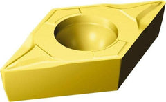 Sandvik Coromant - DCMT21.51 KF Grade 3005 Carbide Turning Insert - TiCN/Al2O3/TiN Finish, 55° Diamond, 1/4" Inscr Circle, 3/32" Thick, 1/64" Corner Radius - Exact Tool & Supply