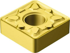 Sandvik Coromant - SNMG432 MM Grade 2015 Carbide Turning Insert - TiCN/Al2O3/TiN Finish, 90° Square, 1/2" Inscr Circle, 3/16" Thick, 1/32" Corner Radius - Exact Tool & Supply