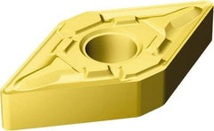 Sandvik Coromant - DNMG432 MR Grade 2035 Carbide Turning Insert - TiAlN/TiN Finish, 55° Diamond, 1/2" Inscr Circle, 3/16" Thick, 1/32" Corner Radius - Exact Tool & Supply