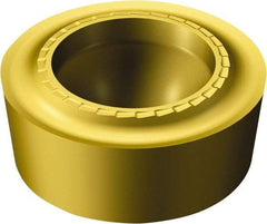 Sandvik Coromant - RCMT43 SM Grade S05F Carbide Turning Insert - TiCN/AI2O3/TiN Finish, Round, 1/2" Inscr Circle, 3/16" Thick - Exact Tool & Supply
