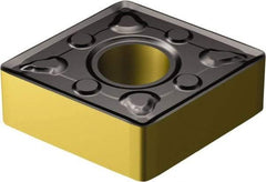 Sandvik Coromant - CNMG543 WMX Grade 3225 Carbide Turning Insert - TiCN/AI2O3/TiN Finish, 80° Diamond, 5/8" Inscr Circle, 1/4" Thick, 3/64" Corner Radius - Exact Tool & Supply