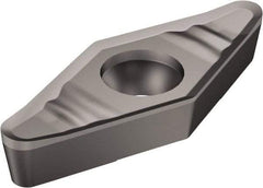 Sandvik Coromant - VCGX333 AL Grade H10 Carbide Turning Insert - Uncoated, 35° Diamond, 3/8" Inscr Circle, 3/16" Thick, 3/64" Corner Radius - Exact Tool & Supply