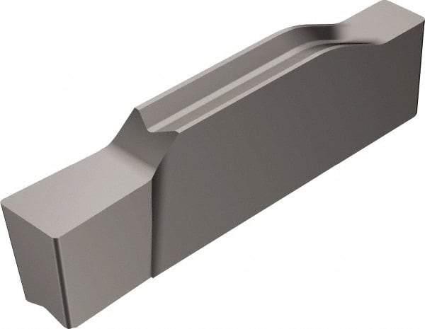 Sandvik Coromant - GN123 GE Grade CB20, 1/8" Cutting Width CBN Grooving Insert - Neutral, 0.2mm Corner Radius, Uncoated - Exact Tool & Supply