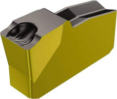 Sandvik Coromant - 31530N151.2 5G Grade 4225, 3.15mm Cutting Width Carbide Grooving Insert - Neutral, 0.15mm Corner Radius, TiCN/Al2O3/TiN Finish - Exact Tool & Supply