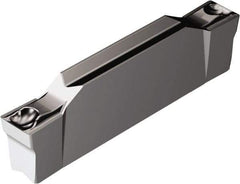 Sandvik Coromant - G2N123 GF Grade 1105, 3.61mm Cutting Width Carbide Grooving Insert - 19.1mm Max Depth of Cut, Neutral, 0.3mm Corner Radius, TiAlN2 Finish - Exact Tool & Supply