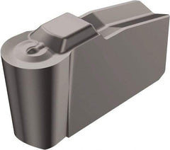 Sandvik Coromant - 80N151.2-4P Grade H13A, Carbide Grooving Insert - 4.3mm Max Depth of Cut, Neutral, 5mm Corner Radius, Uncoated - Exact Tool & Supply