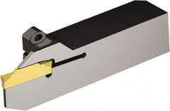 Sandvik Coromant - 17mm Max Depth, 1.85mm to 2.39mm Width, External Left Hand Indexable Grooving/Cutoff Toolholder - Exact Tool & Supply