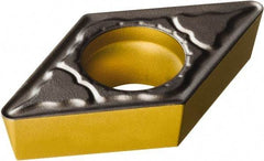 Sandvik Coromant - DPMT32.51 PM Grade 4325 Carbide Turning Insert - TiCN/AI2O3/TiN Finish, 55° Diamond, 3/8" Inscr Circle, 5/32" Thick, 1/64" Corner Radius - Exact Tool & Supply
