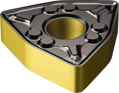 Sandvik Coromant - WNMG332 WMX Grade 4325 Carbide Turning Insert - TiCN/AI2O3/TiN Finish, 80° Trigon, 3/8" Inscr Circle, 3/16" Thick, 1/32" Corner Radius - Exact Tool & Supply