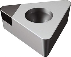 Sandvik Coromant - TCMW21.51 FP Grade CD10 Carbide Turning Insert - Uncoated, 60° Triangle, 1/4" Inscr Circle, 3/32" Thick, 1/64" Corner Radius - Exact Tool & Supply