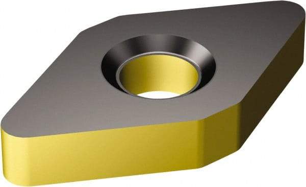 Sandvik Coromant - DNMA443 KR Grade 3210 Carbide Turning Insert - TiCN/Al2O3/TiN Finish, 55° Diamond, 1/2" Inscr Circle, 1/4" Thick, 3/64" Corner Radius - Exact Tool & Supply