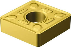 Sandvik Coromant - CNMG643 HM Grade 2025 Carbide Turning Insert - TiCN/AI2O3/TiN Finish, 80° Diamond, 3/4" Inscr Circle, 1/4" Thick, 3/64" Corner Radius - Exact Tool & Supply