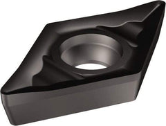 Sandvik Coromant - DCGX32.51 AL Grade 1105 Carbide Turning Insert - TiAlN Finish, 55° Diamond, 3/8" Inscr Circle, 5/32" Thick, 1/64" Corner Radius - Exact Tool & Supply