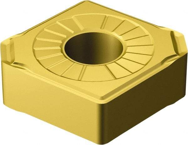 Sandvik Coromant - CNMX43 SM Grade 2015 Carbide Turning Insert - TiCN/Al2O3/TiN Finish, 80° Diamond, 1/2" Inscr Circle, 3/16" Thick, 1/32" Corner Radius - Exact Tool & Supply
