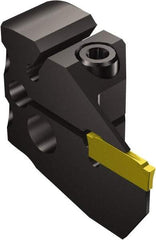 Sandvik Coromant - N123E2-0200-GM Insert, 14mm Head Length, 1.85mm Min Groove Width, Modular Grooving Blade Holder Head - Right Hand Cut, System Size 32, Through Coolant, Series CoroCut 1-2 - Exact Tool & Supply