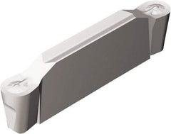 Sandvik Coromant - H2N123x2 RO 4.75mm Cutting Width Carbide Grooving Insert - 22.9mm Max Depth of Cut, Neutral, 2.38mm Corner Radius, Uncoated - Exact Tool & Supply