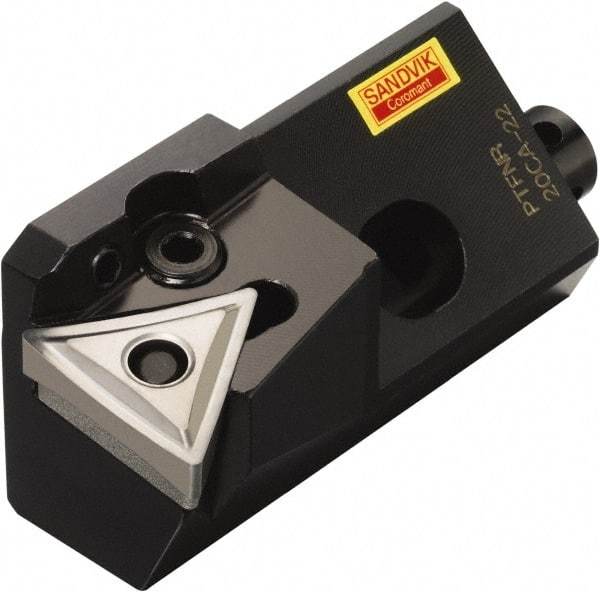 Sandvik Coromant - Series T-Max P, Right Hand, PTFNR/L..CA Toolholder Compatibility, TNMG 16 04 08, TNMG 332 Insert Compatibility, Indexable Turning Cartridge - Lever Holding Method, 63mm OAL - Exact Tool & Supply