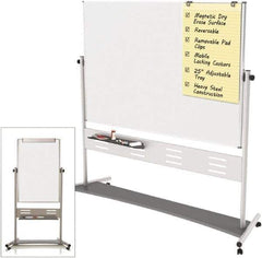 MasterVision - Magnetic Dry Erase Easel - 80" High - Exact Tool & Supply