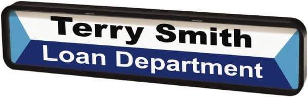 ADVANTUS - "Customizable", 1" Long x 9" Wide, Rigid Plastic Safety Sign - Rectangular, Use for Workplace/Safety - Exact Tool & Supply
