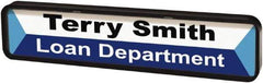 ADVANTUS - "Customizable", 1" Long x 9" Wide, Rigid Plastic Safety Sign - Rectangular, Use for Workplace/Safety - Exact Tool & Supply