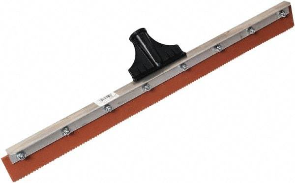 SEYMOUR-MIDWEST - 24-3/8" Rubber Blade Floor Squeegee - Threaded End, Single Edge, Aluminum Holder - Exact Tool & Supply