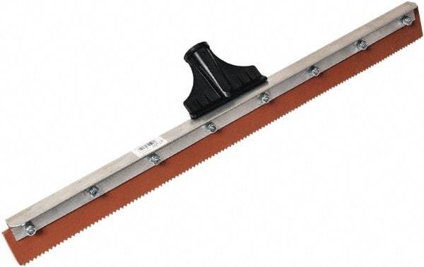 SEYMOUR-MIDWEST - 23-15/16" Rubber Blade Floor Squeegee - Threaded End, Single Edge, Aluminum Holder - Exact Tool & Supply