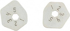 SEYMOUR-MIDWEST - 2 Piece, 5 Setting, Size 1/16 to 5/16 Gauge Rake Cam Set - Use with CAM Gauge Rake - Exact Tool & Supply