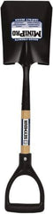 SEYMOUR-MIDWEST - 8" High x 6" Wide Square Steel Shovel - 27" Long Wood D-Grip Handle, Front Turned - Exact Tool & Supply