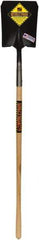SEYMOUR-MIDWEST - 11-1/2" High x 9" Wide Square Steel Shovel - 48" Long Wood Straight Handle, Front Turned - Exact Tool & Supply