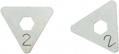 SEYMOUR-MIDWEST - 2 Piece, 3 Setting, Size 2 Gauge Rake Cam Set - Use with CAM Gauge Rake - Exact Tool & Supply