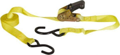 Buyers Products - 12' Long x 1" Wide, 1,800 Lb Basket Capacity, Nylon Web Sling - Yellow - Exact Tool & Supply