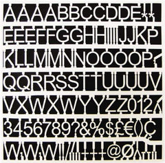 MasterVision - Plastic Letter Kits Type: Reusable Letters Display Size: 1 (Inch) - Exact Tool & Supply