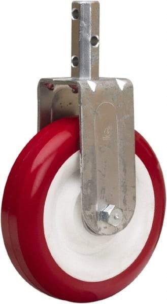 Hamilton - 5" Diam x 1-3/8" Wide x 6-1/16" OAH Stem Mount Rigid Caster - Polyurethane Mold on Polypropylene, 250 Lb Capacity, Sealed Precision Ball Bearing, 3/4 x 2-1/16" Octagon Stem - Exact Tool & Supply