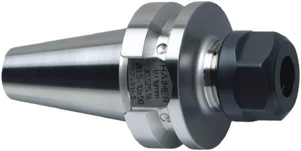 HAIMER - 0.04" to 0.63" Capacity, 3.54" Projection, BT30 Taper Shank, ER25 Collet Chuck - 0.0001" TIR - Exact Tool & Supply