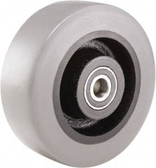 Hamilton - 6 Inch Diameter x 2 Inch Wide, Polyurethane on Cast Iron Caster Wheel - 1,620 Lb. Capacity, 2-1/2 Inch Hub Length, 1/2 Inch Axle Diameter, Sealed Precision Ball Bearing - Exact Tool & Supply