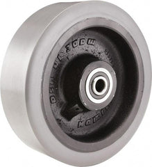 Hamilton - 12 Inch Diameter x 3 Inch Wide, Polyurethane on Cast Iron Caster Wheel - 4,700 Lb. Capacity, 4-1/4 Inch Hub Length, 1 Inch Axle Diameter, Tapered Roller Bearing - Exact Tool & Supply