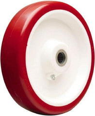 Hamilton - 8 Inch Diameter x 2 Inch Wide, Polyurethane on Polypropylene Caster Wheel - 1,200 Lb. Capacity, 2-3/16 Inch Hub Length, 5/8 Inch Axle Diameter, Straight Roller Bearing - Exact Tool & Supply