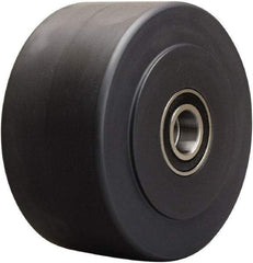 Hamilton - 6 Inch Diameter x 3 Inch Wide, Nylon Caster Wheel - 5,400 Lb. Capacity, 3-1/4 Inch Hub Length, 1-1/4 Inch Axle Diameter, Precision Ball Bearing - Exact Tool & Supply