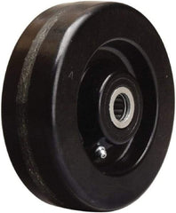 Hamilton - 6 Inch Diameter x 2 Inch Wide, Phenolic Caster Wheel - 1,200 Lb. Capacity, 2-3/16 Inch Hub Length, 5/8 Inch Axle Diameter, Straight Roller Bearing - Exact Tool & Supply