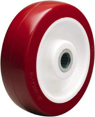Hamilton - 6 Inch Diameter x 2 Inch Wide, Polyurethane on Polypropylene Caster Wheel - 1,100 Lb. Capacity, 2-3/16 Inch Hub Length, 3/4 Inch Axle Diameter, Straight Roller Bearing - Exact Tool & Supply