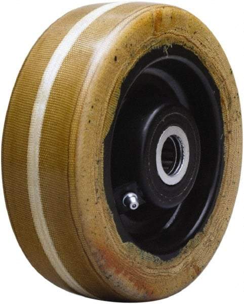 Hamilton - 6 Inch Diameter x 2 Inch Wide, Phenolic Caster Wheel - 1,500 Lb. Capacity, 2-3/16 Inch Hub Length, 1-3/16 Inch Axle Diameter, Plain Bore Bearing - Exact Tool & Supply