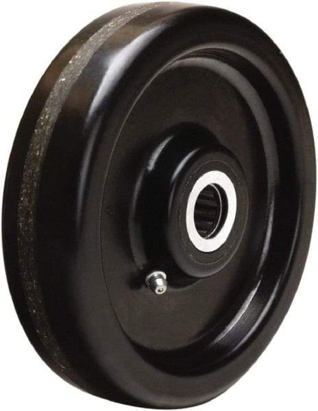 Hamilton - 6 Inch Diameter x 1-1/2 Inch Wide, Phenolic Caster Wheel - 800 Lb. Capacity, 1-5/8 Inch Hub Length, 5/8 Inch Axle Diameter, Straight Roller Bearing - Exact Tool & Supply