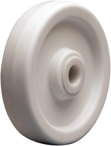 Hamilton - 6 Inch Diameter x 1-1/2 Inch Wide, Polyolefin Caster Wheel - 600 Lb. Capacity, 1-5/8 Inch Hub Length, 1/2 Inch Axle Diameter, Straight Roller Bearing - Exact Tool & Supply