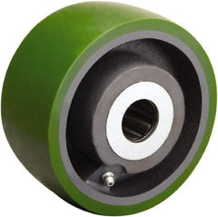 Hamilton - 5 Inch Diameter x 2-1/2 Inch Wide, Polyurethane on Cast Iron Caster Wheel - 1,300 Lb. Capacity, 2-3/4 Inch Hub Length, 1-15/16 Inch Axle Diameter, Plain Bore Bearing - Exact Tool & Supply
