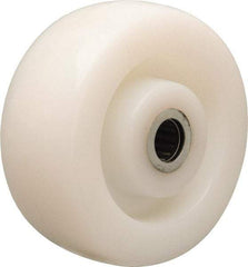 Hamilton - 5 Inch Diameter x 2 Inch Wide, Nylon Caster Wheel - 900 Lb. Capacity, 2-3/16 Inch Hub Length, 1/2 Inch Axle Diameter, Straight Roller Bearing - Exact Tool & Supply