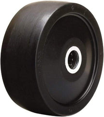 Hamilton - 5 Inch Diameter x 2 Inch Wide, Hard Rubber Caster Wheel - 550 Lb. Capacity, 2-1/4 Inch Hub Length, 3/4 Inch Axle Diameter, Straight Roller Bearing - Exact Tool & Supply