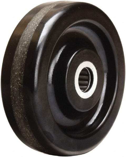 Hamilton - 5 Inch Diameter x 1-1/2 Inch Wide, Phenolic Caster Wheel - 600 Lb. Capacity, 1-5/8 Inch Hub Length, 5/8 Inch Axle Diameter, Straight Roller Bearing - Exact Tool & Supply
