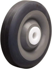 Hamilton - 5 Inch Diameter x 1-3/8 Inch Wide, Rubber on Thermoplastic Caster Wheel - 275 Lb. Capacity, 1-1/2 Inch Hub Length, 1/2 Inch Axle Diameter, Delrin Bearing - Exact Tool & Supply