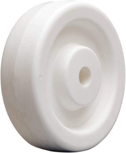 Hamilton - 5 Inch Diameter x 1-1/2 Inch Wide, Polyolefin Caster Wheel - 450 Lb. Capacity, 1-5/8 Inch Hub Length, 1/2 Inch Axle Diameter, Straight Roller Bearing - Exact Tool & Supply